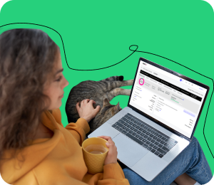 Woman on computer